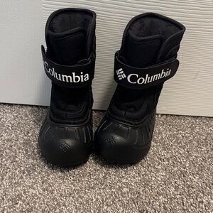 Columbia Kids Black Snow Boots